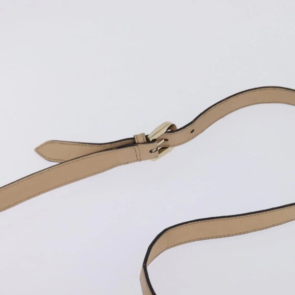 GUCCI GG Canvas Guccissima Abbey Bag Leather Beige Gold 131326 Auth 147484 - Picture 9 of 16